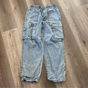 3/27$ H&M Kids Loose Cargo Style Denim size 10